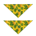 Yellow Tropical Pineapple Pattern Print Dog Bandana