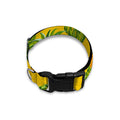 Yellow Tropical Pineapple Pattern Print Dog Collar