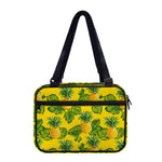 Yellow Tropical Pineapple Pattern Print Double Strap Bible Bag