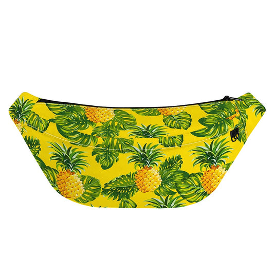 Yellow Tropical Pineapple Pattern Print Fanny Pack