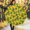 Yellow Tropical Pineapple Pattern Print Foldable Umbrella