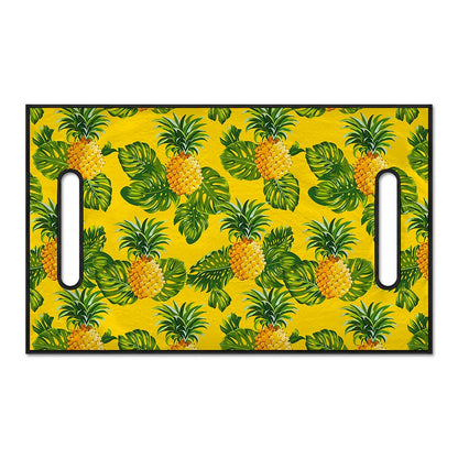 Yellow Tropical Pineapple Pattern Print Golf Cart Seat Cover