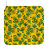 Yellow Tropical Pineapple Pattern Print Hand Towel
