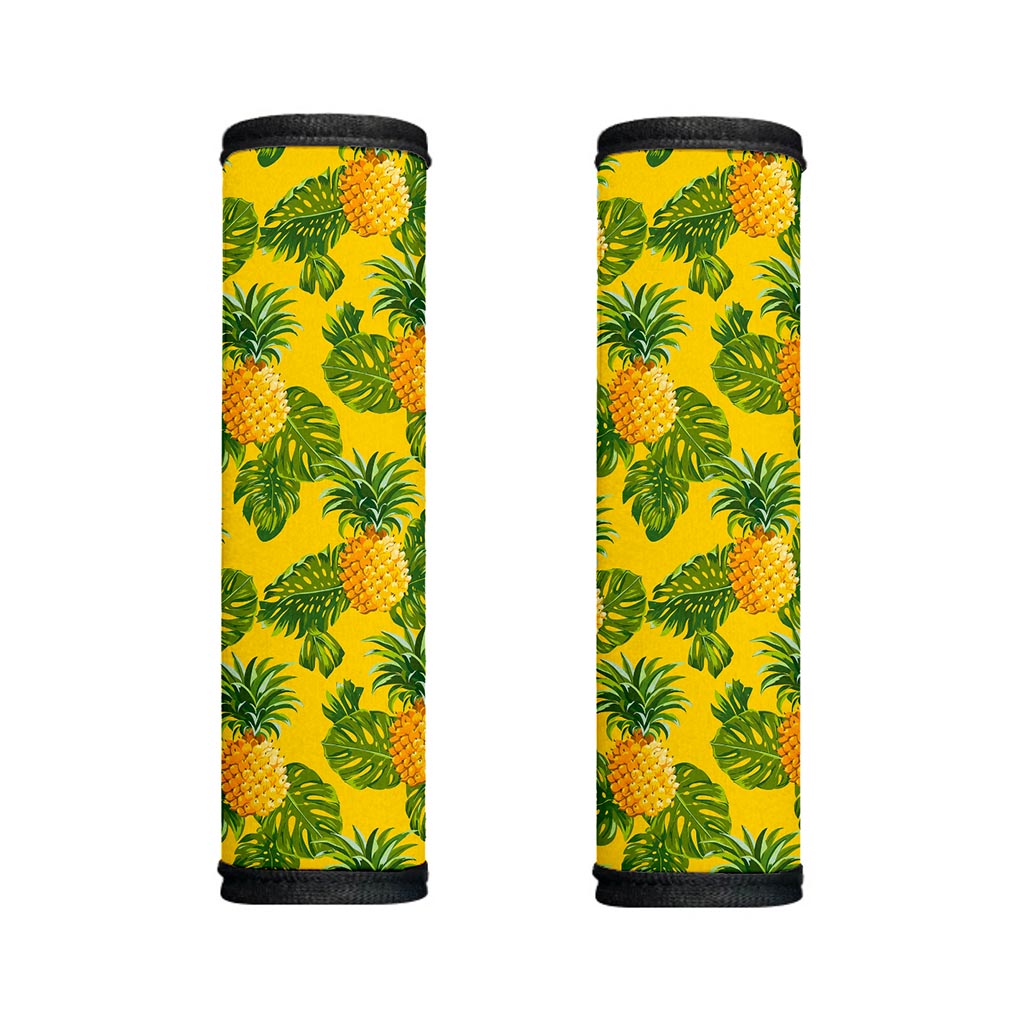 Yellow Tropical Pineapple Pattern Print Handle Covers