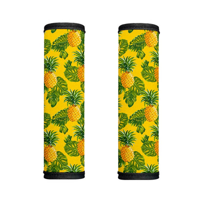 Yellow Tropical Pineapple Pattern Print Handle Covers