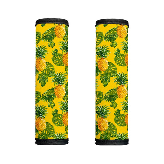 Yellow Tropical Pineapple Pattern Print Handle Covers
