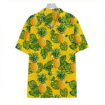 Yellow Tropical Pineapple Pattern Print Hawaiian Shirt