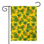 Yellow Tropical Pineapple Pattern Print House Flag
