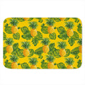 Yellow Tropical Pineapple Pattern Print Indoor Door Mat