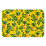 Yellow Tropical Pineapple Pattern Print Indoor Door Mat