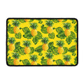 Yellow Tropical Pineapple Pattern Print Kitchen Mat
