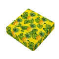 Yellow Tropical Pineapple Pattern Print Outdoor Seat Cushion Cover
