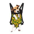 Yellow Tropical Pineapple Pattern Print Pet Carrier Backpack