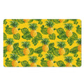 Yellow Tropical Pineapple Pattern Print Polyester Doormat