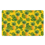 Yellow Tropical Pineapple Pattern Print Polyester Doormat