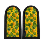 Yellow Tropical Pineapple Pattern Print Skillet Handle Cover
