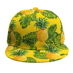 Yellow Tropical Pineapple Pattern Print Snapback Cap