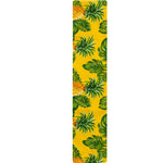 Yellow Tropical Pineapple Pattern Print Table Runner