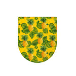 Yellow Tropical Pineapple Pattern Print Toilet Lid Cover
