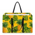Yellow Tropical Pineapple Pattern Print Utility Tote Bag