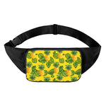 Yellow Tropical Pineapple Pattern Print Waist Bag