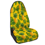 Yellow Tropical Pineapple Pattern Print Waterproof Car Seat Cover
