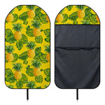 Yellow Tropical Pineapple Pattern Print Waterproof Car Seat Cover