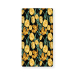 Yellow Tulip Floral Pattern Print Baby Crib Sheet