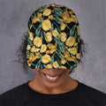 Yellow Tulip Floral Pattern Print Baseball Cap