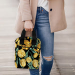 Yellow Tulip Floral Pattern Print Bible Tote Bag