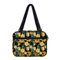 Yellow Tulip Floral Pattern Print Double Strap Bible Bag