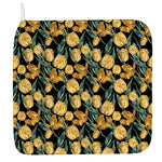 Yellow Tulip Floral Pattern Print Hand Towel