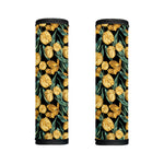 Yellow Tulip Floral Pattern Print Handle Covers