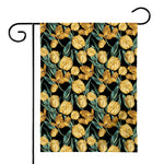 Yellow Tulip Floral Pattern Print House Flag