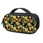 Yellow Tulip Floral Pattern Print Insulin Cooler Travel Case