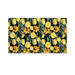 Yellow Tulip Floral Pattern Print Polyester Flag