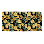Yellow Tulip Floral Pattern Print Towel