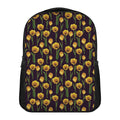 Yellow Tulip Flower Pattern Print Casual Backpack