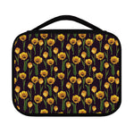 Yellow Tulip Flower Pattern Print Classic Bible Case