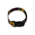 Yellow Tulip Flower Pattern Print Dog Collar