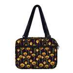 Yellow Tulip Flower Pattern Print Double Strap Bible Bag
