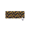 Yellow Tulip Flower Pattern Print Extended Mouse Pad
