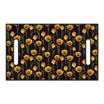Yellow Tulip Flower Pattern Print Golf Cart Seat Cover