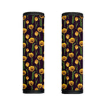 Yellow Tulip Flower Pattern Print Handle Covers