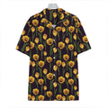 Yellow Tulip Flower Pattern Print Hawaiian Shirt