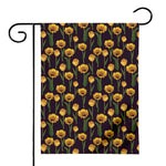 Yellow Tulip Flower Pattern Print House Flag