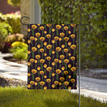 Yellow Tulip Flower Pattern Print House Flag