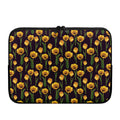 Yellow Tulip Flower Pattern Print Laptop Sleeve