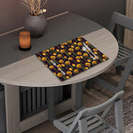Yellow Tulip Flower Pattern Print Placemat