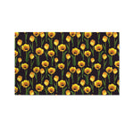 Yellow Tulip Flower Pattern Print Polyester Flag